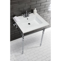 Thumbnail for Continental 25 X 22 Ceramic Vanity Sink Top w/Integrated Basin 3 Hole - BNGBath