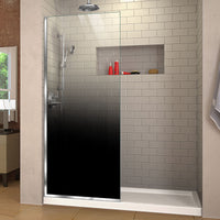 Thumbnail for DreamLine Linea Ombre 34 in. W x 72 in. H Single Panel Frameless Shower Door, Open Entry Design - BNGBath