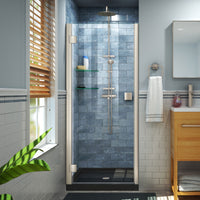 Thumbnail for DreamLine Lumen 34 in. D x 42 in. W by 74 3/4 in. H Hinged Shower Door and Base Kit - BNGBath