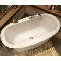 Thumbnail for MAAX 105744-000-001 Ella Sleek 66in x 36in Soaking Bathtub with Center Drain - BNGBath