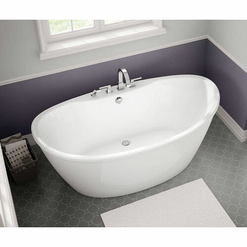 MAAX 106193-000-002 Delsia 66in x 36in Soaking Bathtub with Center Drain - BNGBath