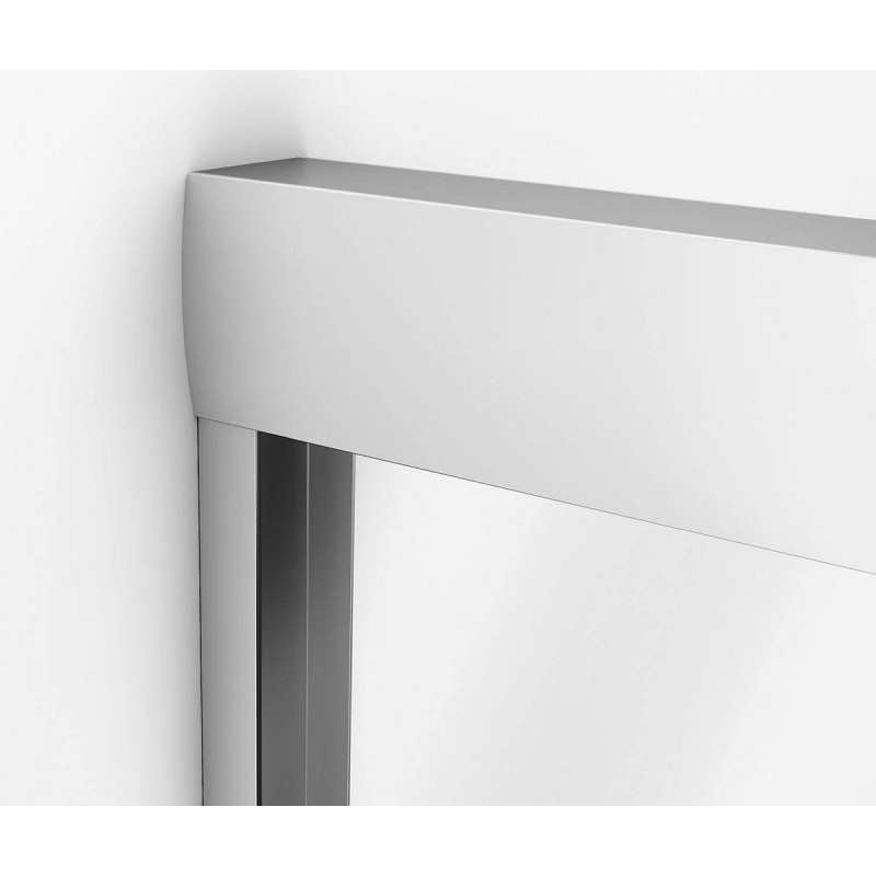 Chrome Shower Door With 6mm Mistelite Glass MAAX Kameleon 55-59in X 71in - BNGBath