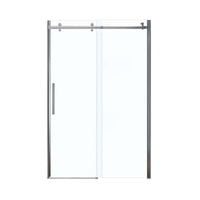 Thumbnail for Frameless Slider Alcove Shower Door With Clear Glass Max Halo 44.5-47in X 78.75in - BNGBath