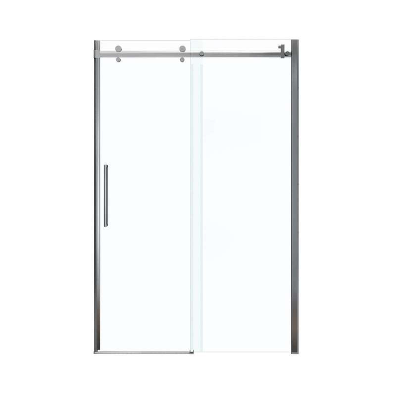 Frameless Slider Alcove Shower Door With Clear Glass Max Halo 44.5-47in X 78.75in - BNGBath