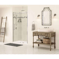 Thumbnail for Frameless Slider Alcove Shower Door With Clear Glass Max Halo 44.5-47in X 78.75in - BNGBath