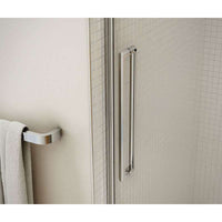 Thumbnail for Frameless Slider Alcove Shower Door With Clear Glass Max Halo 56.5 To 59in X 78.75in - BNGBath