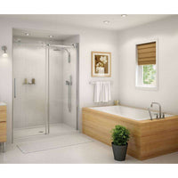 Thumbnail for Frameless Slider Alcove Shower Door With Clear Glass Max Halo 56.5 To 59in X 78.75in - BNGBath