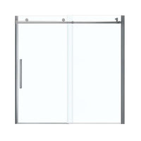 Thumbnail for Chrome HALO Frameless Slider Tub Door With Clear Glass By Maax 56.5 To 59in X 59in - BNGBath
