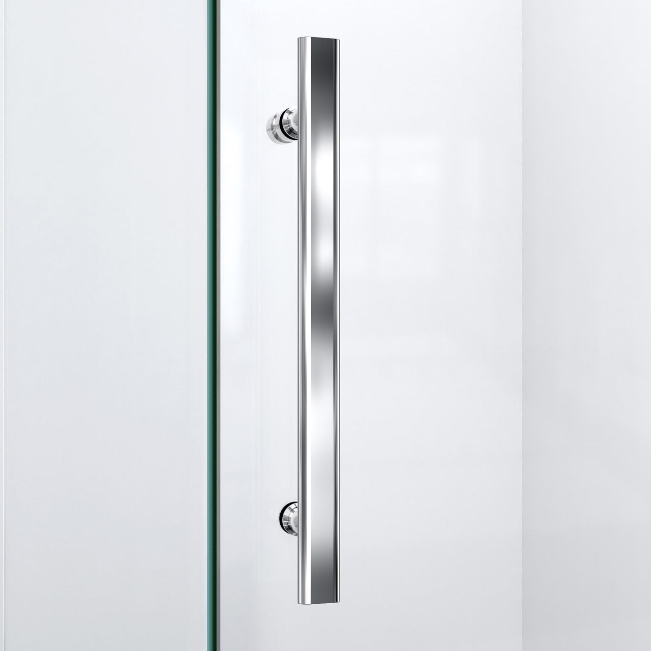 DreamLine Prism Lux 36 in. x 36 in. x 74 3/4 in. H Frameless Hinged Shower Enclosure and SlimLine Shower Base Kit - BNGBath