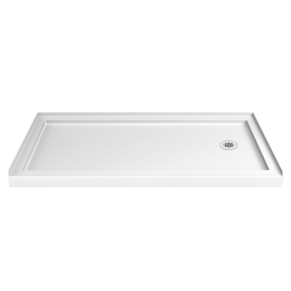 DreamLine SlimLine 36 in. D x 60 in. W x 2 3/4 in. H Single Threshold Shower Base - BNGBath