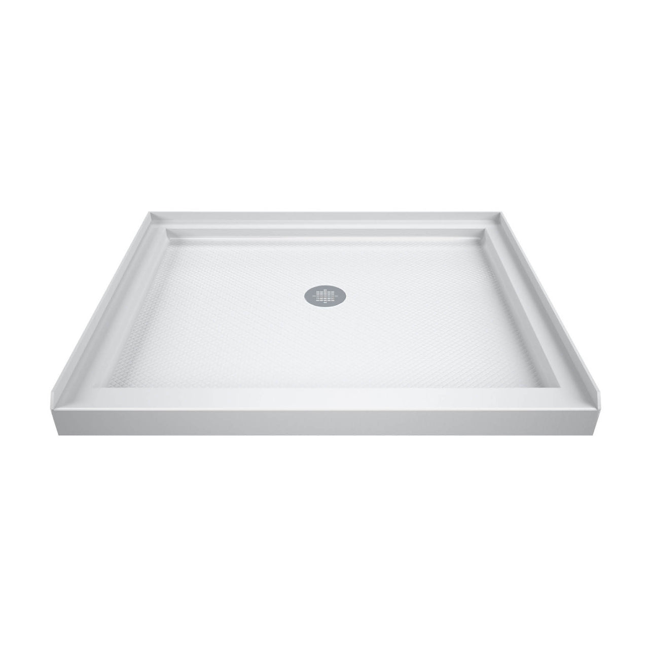 DreamLine 36 in. D x 36 in. W x 76 3/4 in. H SlimLine Single Threshold Shower Base and QWALL-5 Acrylic Backwall Kit - BNGBath