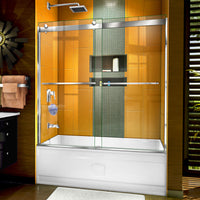 Thumbnail for DreamLine Sapphire 56-60 in. W x 60 in. H Semi-Frameless Bypass Tub Door - BNGBath