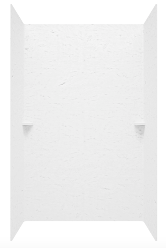 36-In x 62-In x 96-In Swanstone Solid Surface Shower Wall Kit - BNGBath