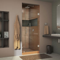 Thumbnail for DreamLine Unidoor Lux 30 in. W x 72 in. H Fully Frameless Hinged Shower Door - BNGBath