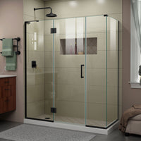Thumbnail for DreamLine Unidoor-X 64 in. W x 34 3/8 in. D x 72 in. H Frameless Hinged Shower Enclosure - BNGBath