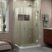 Thumbnail for DreamLine Unidoor-X 40 in. W x 34 3/8 in. D x 72 in. H Frameless Hinged Shower Enclosure - BNGBath
