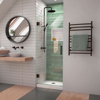 Thumbnail for DreamLine Unidoor-LS 24 in. W x 72 in. H Frameless Hinged Shower Door - BNGBath