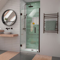Thumbnail for DreamLine Unidoor-LS 31-32 in. W x 72 in. H Frameless Hinged Shower Door - BNGBath