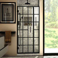 Thumbnail for DreamLine Unidoor Toulon 34-34 1/2 in. W x 72 in. H Frameless Hinged Shower Door - BNGBath
