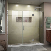 Thumbnail for DreamLine Unidoor-X 66-66 1/2 in. W x 72 in. H Frameless Hinged Shower Door - BNGBath