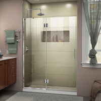 Thumbnail for DreamLine Unidoor-X 48 in. W x 72 in. H Frameless Hinged Shower Door - BNGBath