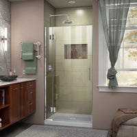Thumbnail for DreamLine Unidoor-X 30 in. W x 72 in. H Frameless Hinged Shower Door - BNGBath