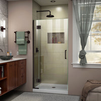Thumbnail for DreamLine Unidoor-X 30 in. W x 72 in. H Frameless Hinged Shower Door - BNGBath