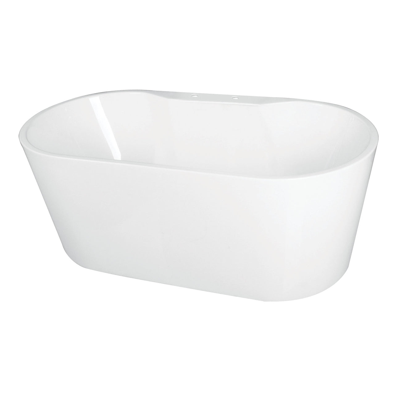 63" Acrylic Freestanding Tub W/ Deck for Faucet - BNGBath