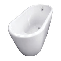 Thumbnail for 51-Inch Acrylic Freestanding Tub With Seat In White - BNGBath