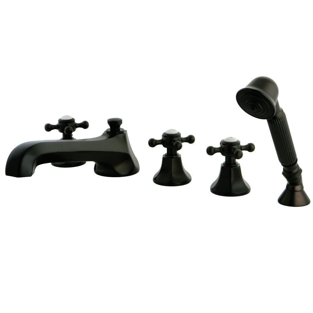 Kingston Brass KS43055BX Roman Tub Faucet with Hand Shower, Oil Rubbed Bronze - BNGBath