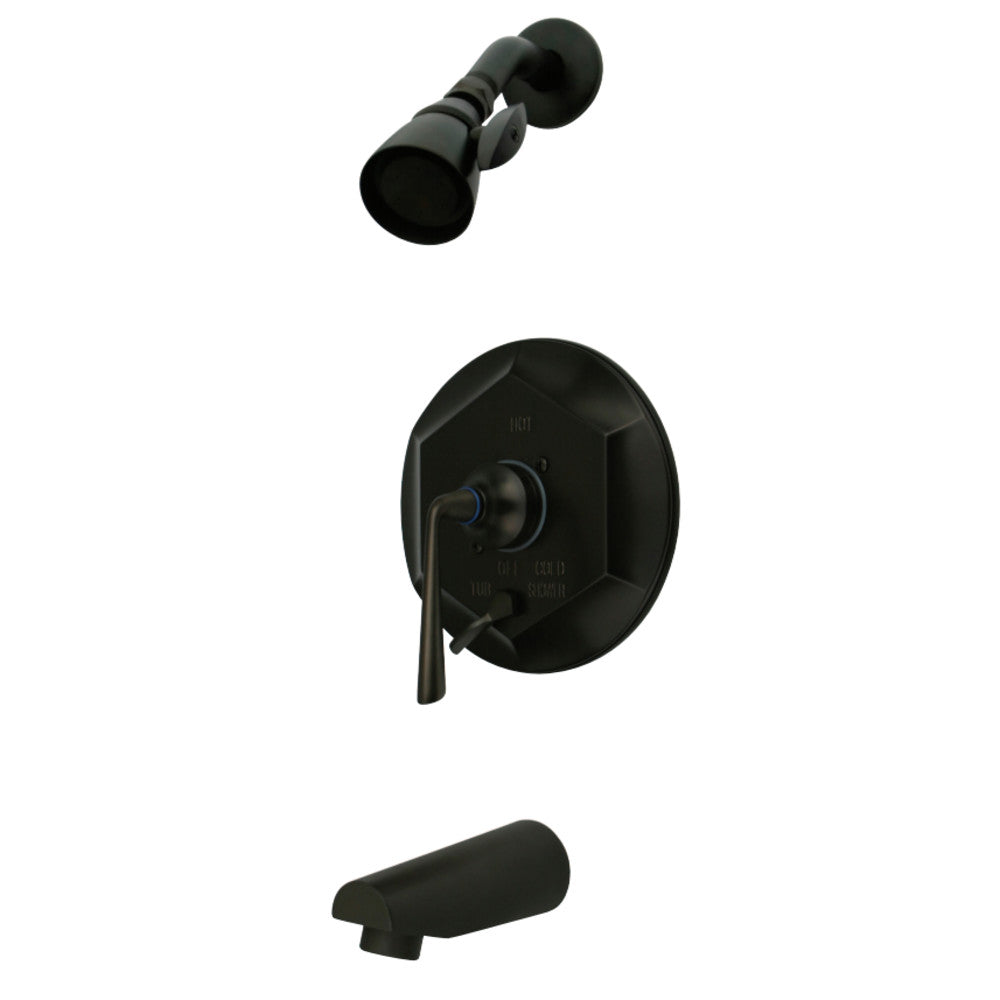 Kingston Brass KB46350ZL Silver Sage Tub & Shower Faucet with Diverter, Oil Rubbed Bronze - BNGBath
