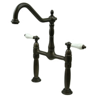 Thumbnail for Kingston Brass KS1075PL Vessel Sink Faucet, Oil Rubbed Bronze - BNGBath