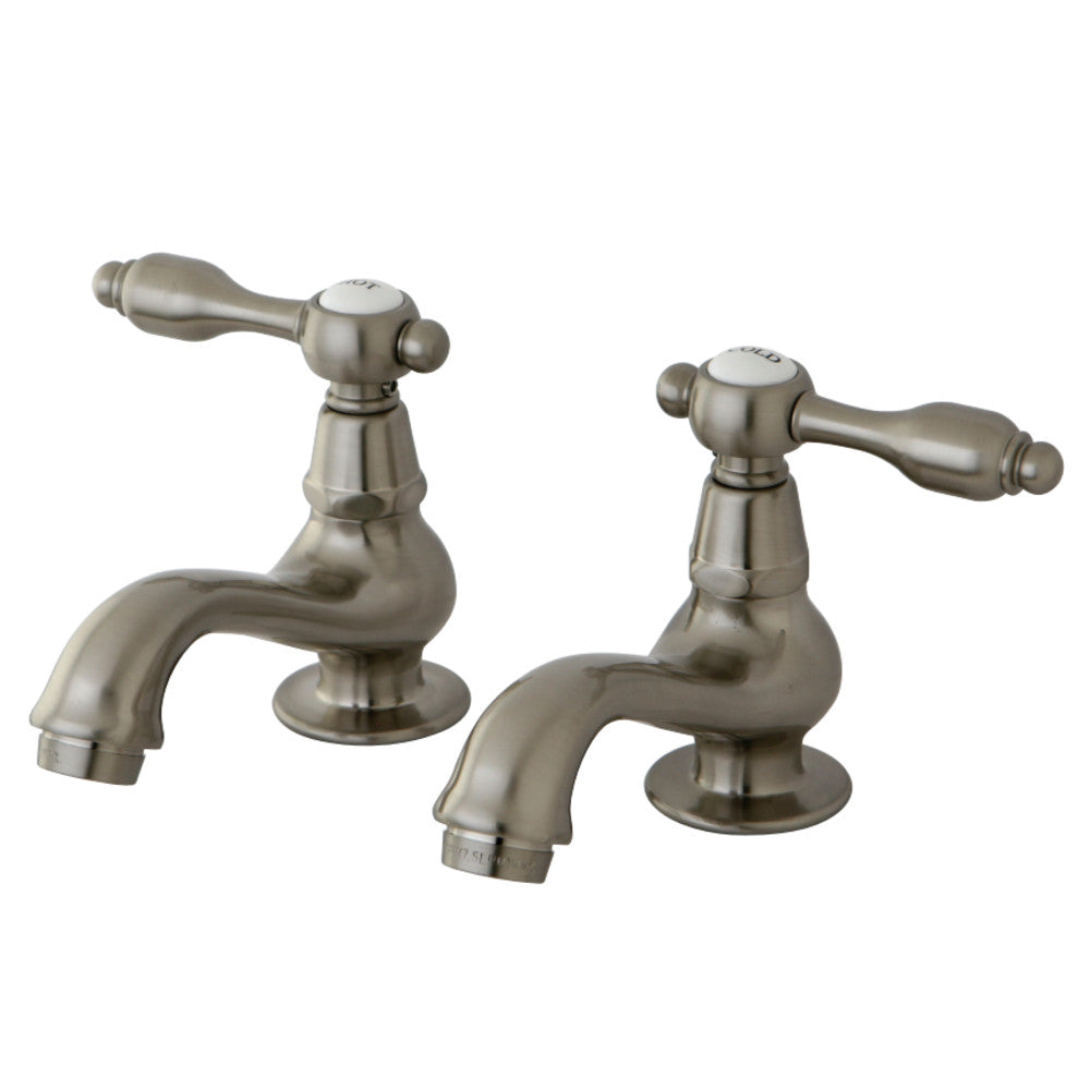 Kingston Brass KS1108TAL Basin Tap Faucet with Lever Handle, Brushed Nickel - BNGBath
