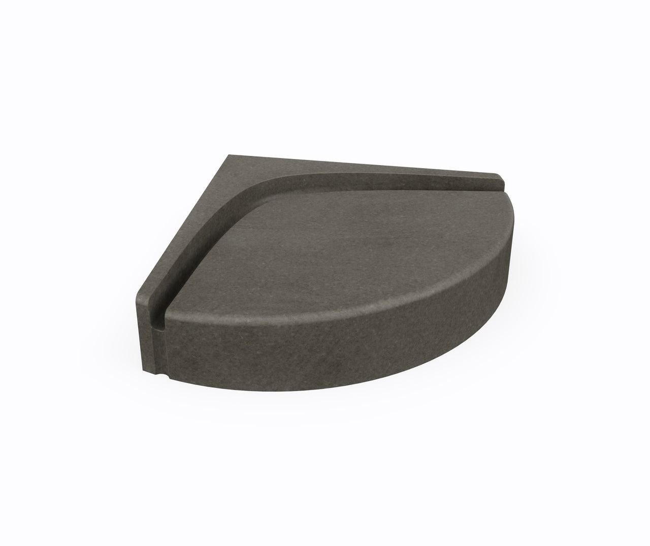 CS-1616 Corner Shower Seat in Charcoal Gray