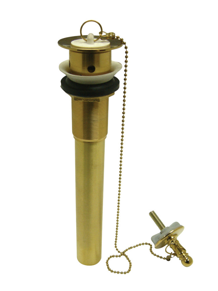 Kingston Brass CC1002 Pull-Out Bathroom Drain without Overflow, 20 Gauge, Polished Brass - BNGBath