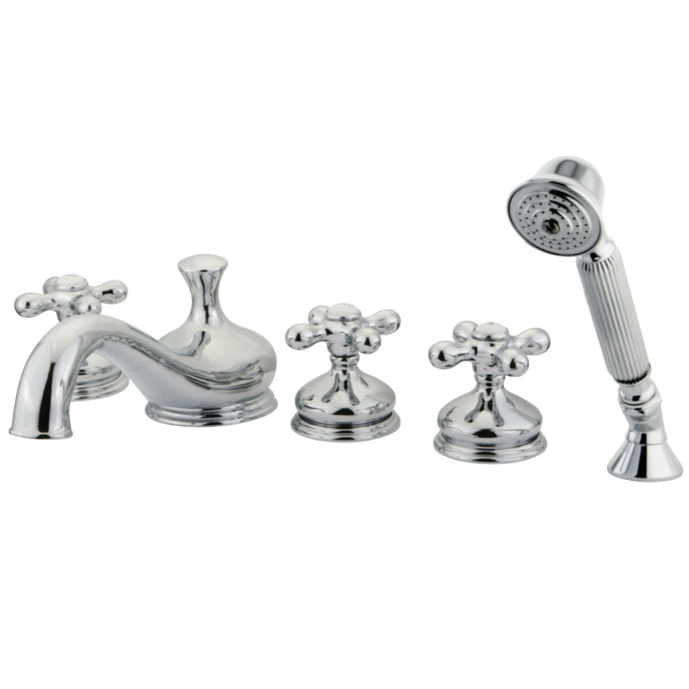 Kingston Brass KS33315AX Roman Tub Faucet with Hand Shower, Polished Chrome - BNGBath