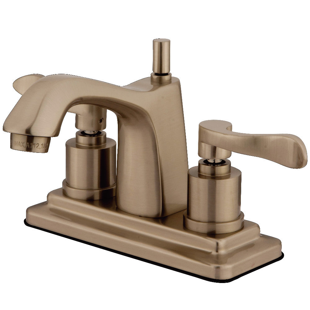 Kingston Brass KS8648DFL 4 in. Centerset Bathroom Faucet, Brushed Nickel - BNGBath