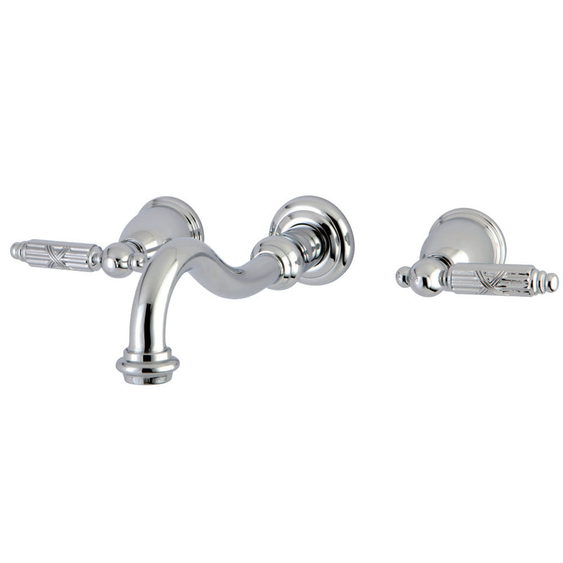 Kingston Brass KS3121GL Wall Mount Bathroom Faucet, Polished Chrome - BNGBath