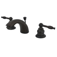 Thumbnail for Kingston Brass KB955KL Mini-Widespread Bathroom Faucet, Oil Rubbed Bronze - BNGBath