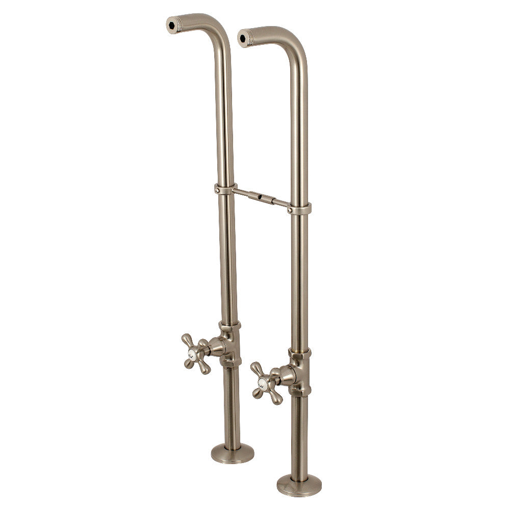 Kingston Brass CC266S8AX Freestanding Supply Line Package, Brushed Nickel - BNGBath