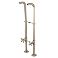 Thumbnail for Kingston Brass CC266S8AX Freestanding Supply Line Package, Brushed Nickel - BNGBath