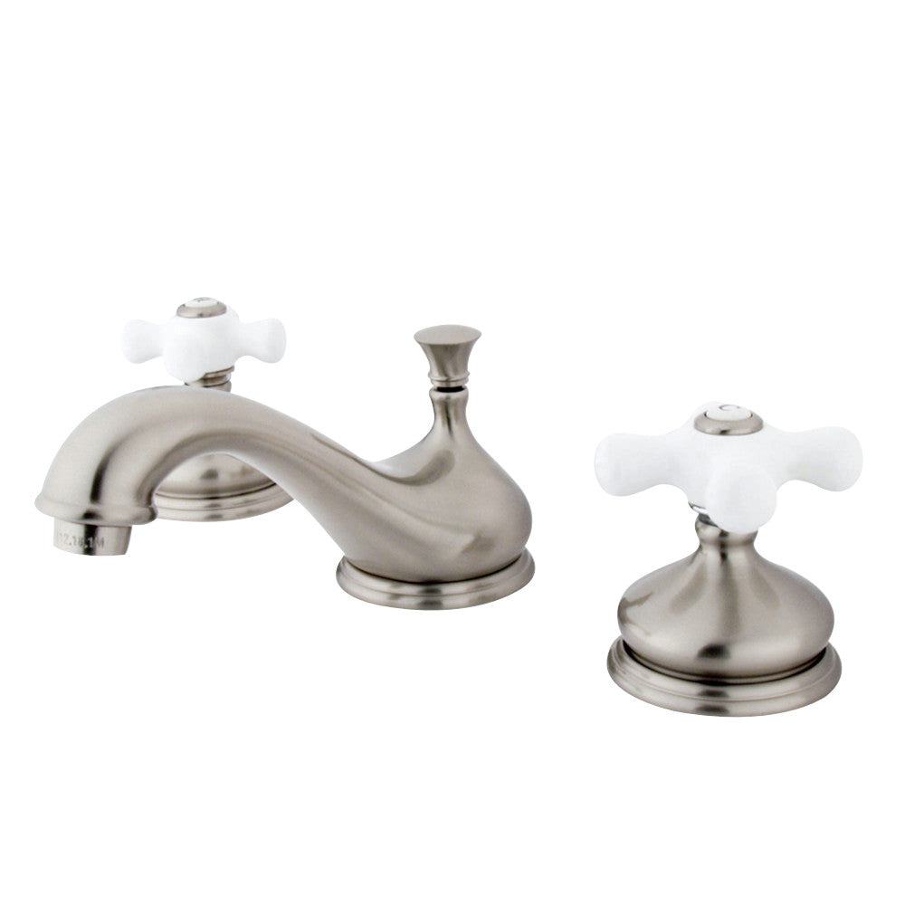 Kingston Brass KS1168PX 8 in. Widespread Bathroom Faucet, Brushed Nickel - BNGBath