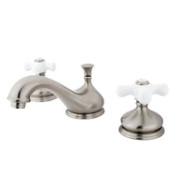 Thumbnail for Kingston Brass KS1168PX 8 in. Widespread Bathroom Faucet, Brushed Nickel - BNGBath