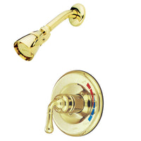 Thumbnail for Kingston Brass GKB632SO Water Saving Magellan Shower Combination with 1.5GPM Water Savings Showerhead, Polished Brass - BNGBath