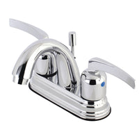 Thumbnail for Kingston Brass KB8611EFL 4 in. Centerset Bathroom Faucet, Polished Chrome - BNGBath
