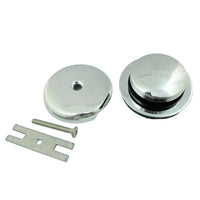 Thumbnail for Kingston Brass DTT5302A1 Easy Touch Toe-Tap Tub Drain Kit, Polished Chrome - BNGBath
