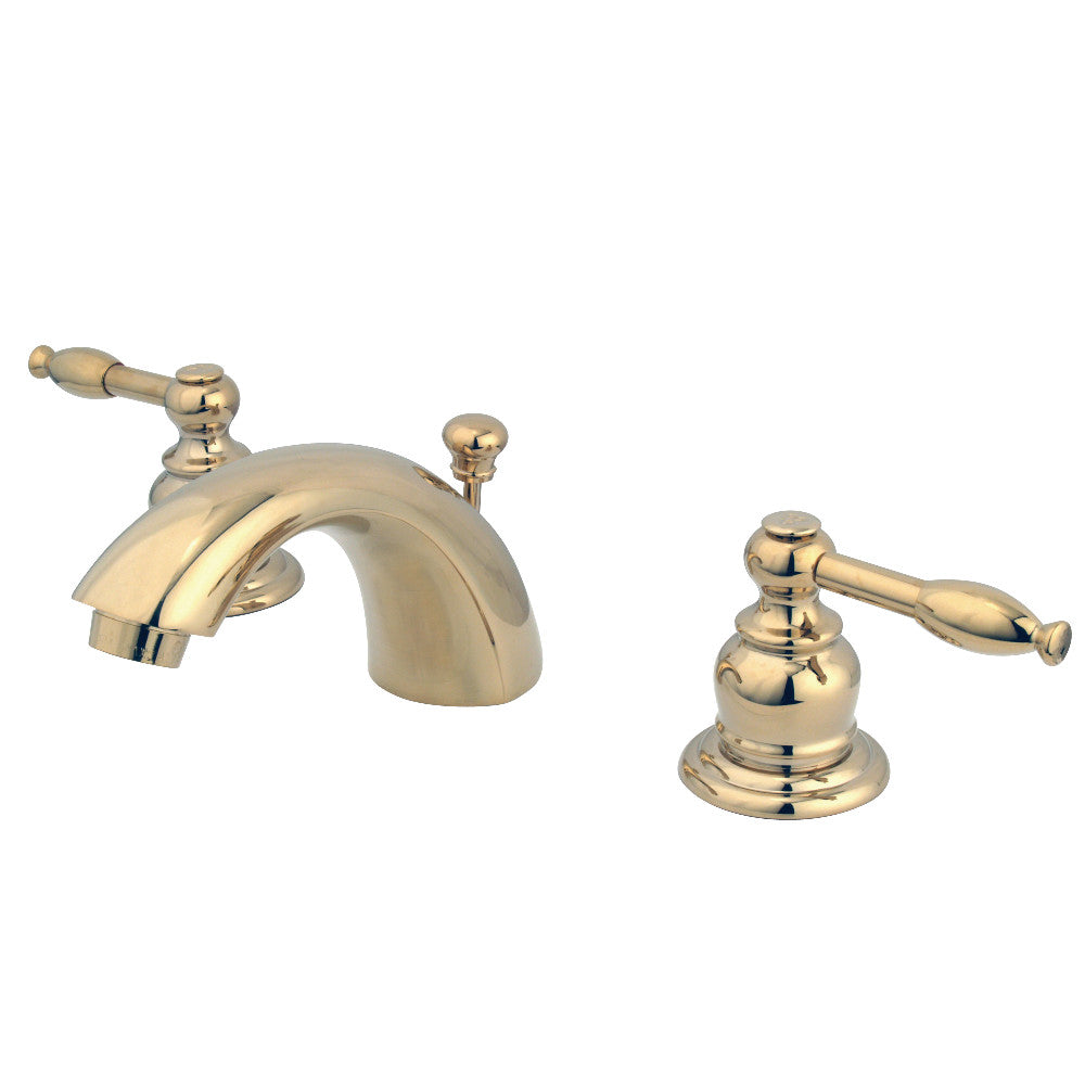 Kingston Brass KB952KL Mini-Widespread Bathroom Faucet, Polished Brass - BNGBath