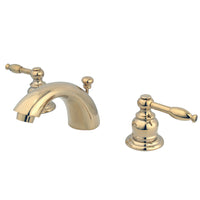 Thumbnail for Kingston Brass KB952KL Mini-Widespread Bathroom Faucet, Polished Brass - BNGBath