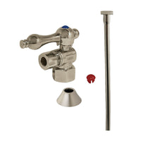Thumbnail for Kingston Brass CC43108TKF20 Traditional Plumbing Toilet Trim Kit, Brushed Nickel - BNGBath