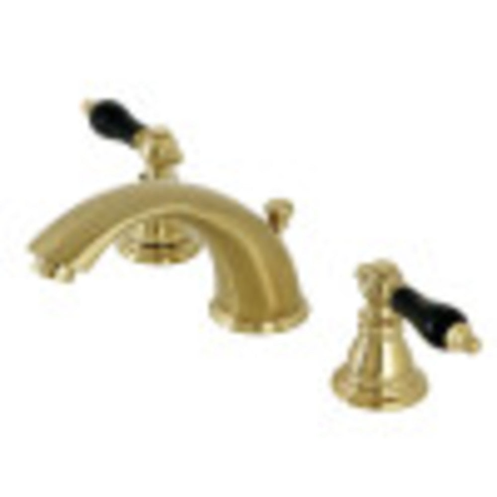 Kingston Brass KB967AKLSB Duchess Widespread Bathroom Faucet with Plastic Pop-Up, Brushed Brass - BNGBath